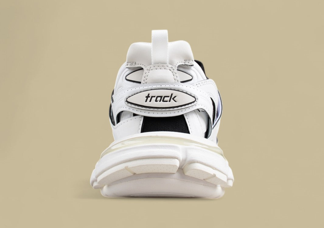 Balenciaga Track Sneaker in Triple White with Black