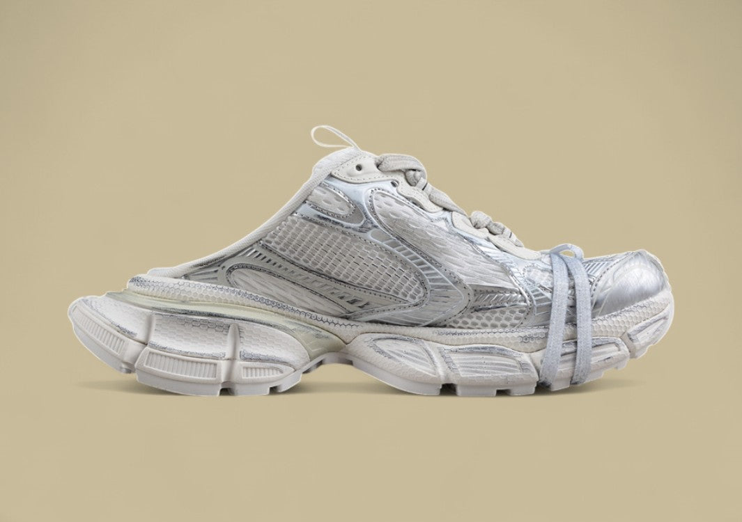 Balenciaga Track Sneaker in White & Gray