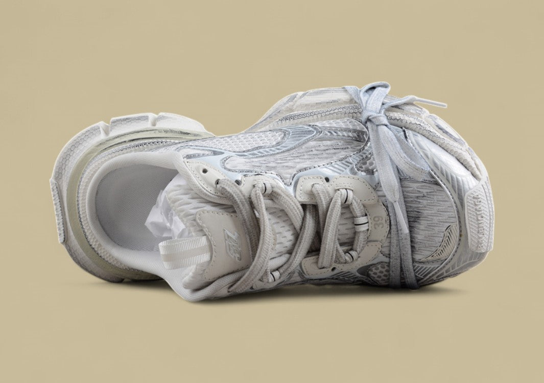 Balenciaga Track Sneaker in White & Gray