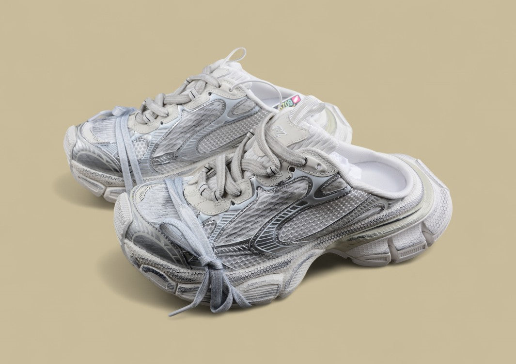 Balenciaga Track Sneaker in White & Gray