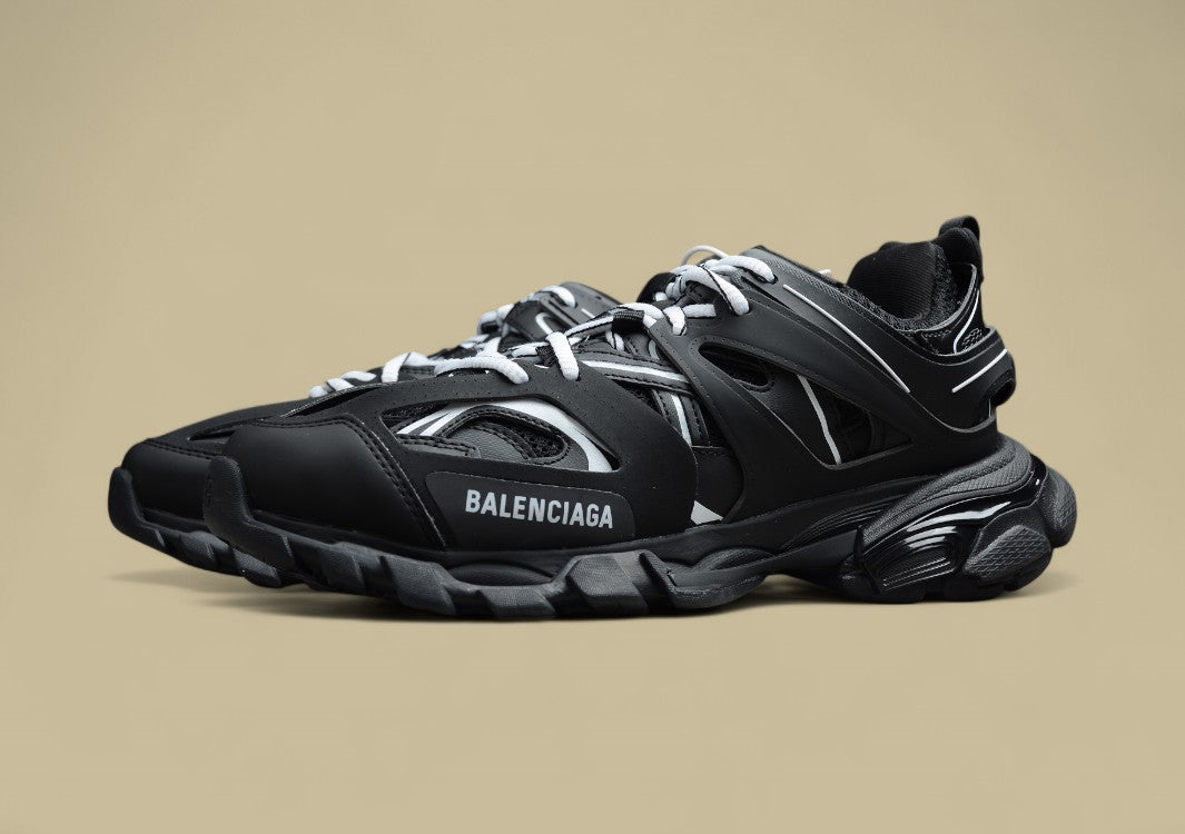 Balenciaga Track Trainers Black and White