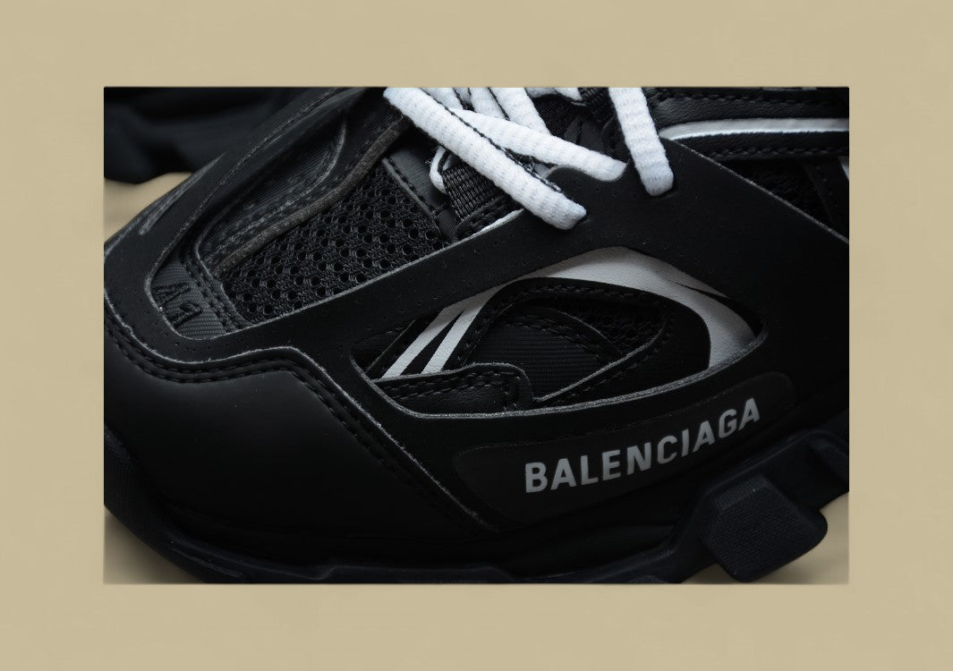 Balenciaga Track Trainers Black and White