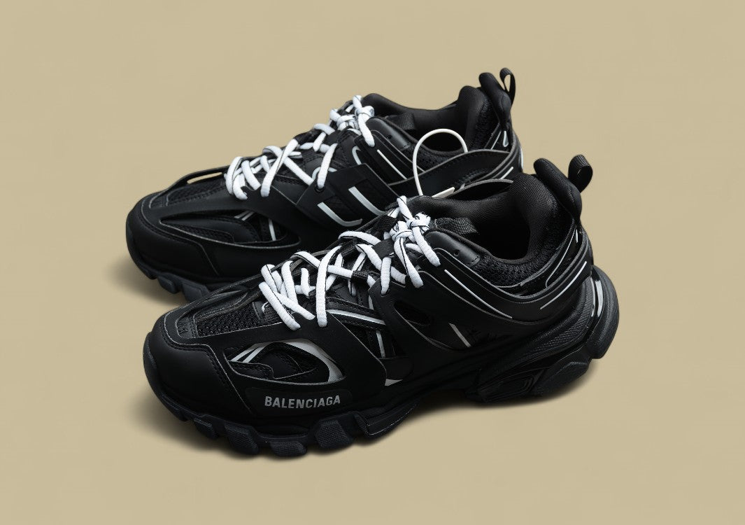 Balenciaga Track Trainers Black and White