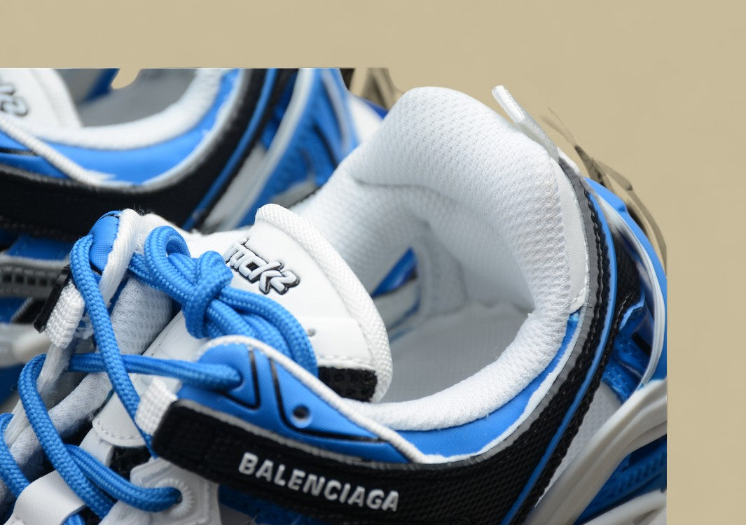 Balenciaga Track Trainers Gray White Blue