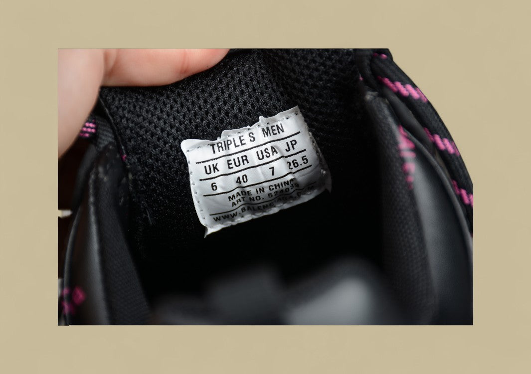 Balenciaga Triple S Black Bright Purple Glanz Trifft Kraft In Violetter