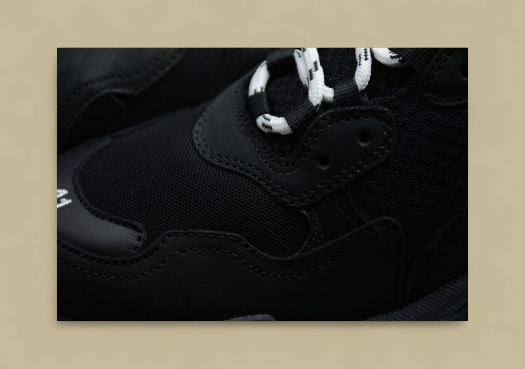 Balenciaga Triple S Black Distressed Höchste Replikationsstufe