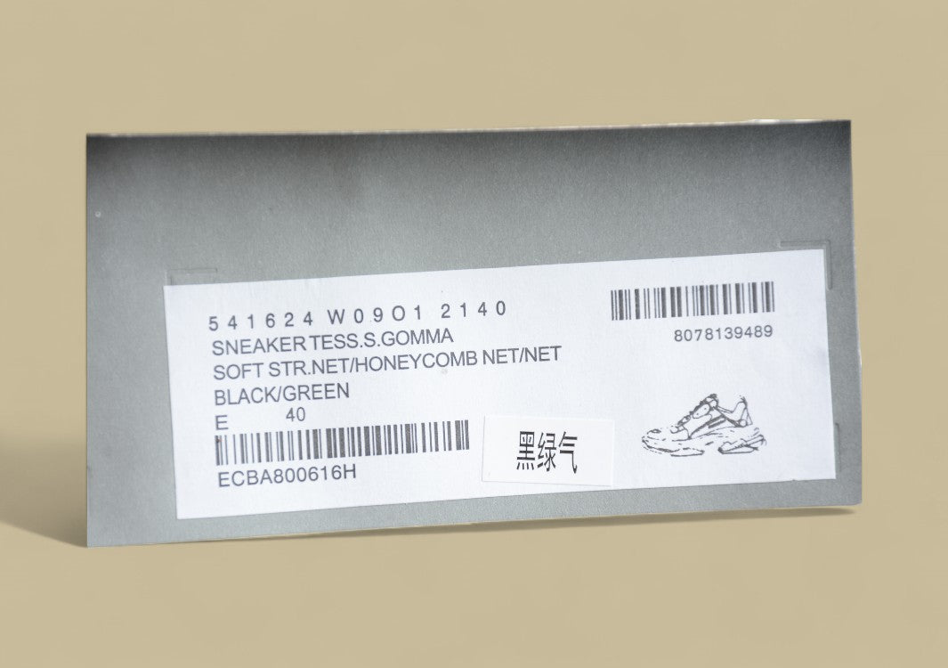 Balenciaga Triple S Black Green Dunkle Dominanz trifft Neon