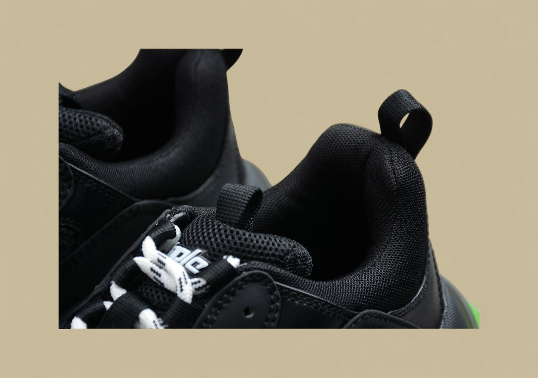 Balenciaga Triple S Black Green Dunkle Dominanz trifft Neon