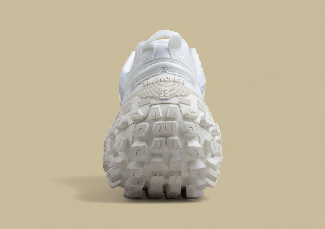 Balenciaga Triple S Defender Distressed Sneaker in Beige