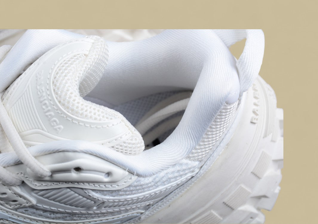 Balenciaga Triple S Defender Distressed Sneaker in Beige