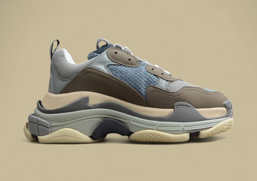 Balenciaga Triple S GZ-Replik In Weiß-Gelb