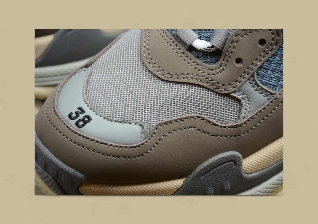 Balenciaga Triple S GZ-Replik In Weiß-Gelb