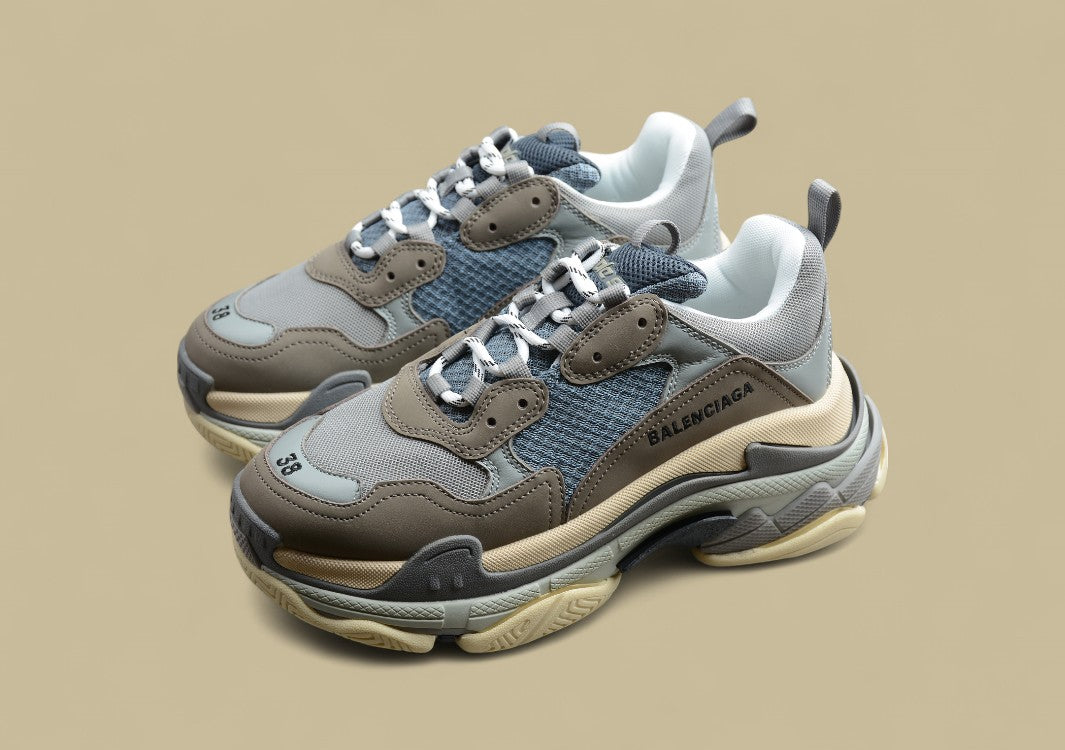Balenciaga Triple S GZ-Replik In Weiß-Gelb