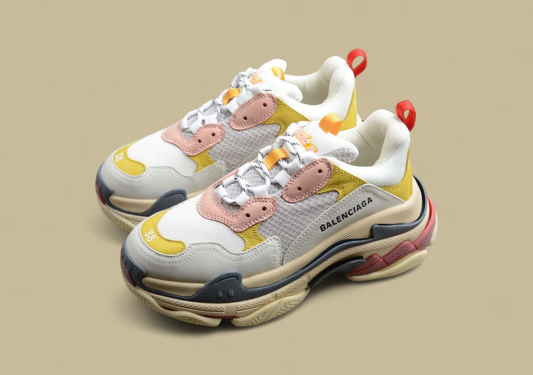 Balenciaga Triple S GZ Version Soft Yellow Multi Colorway