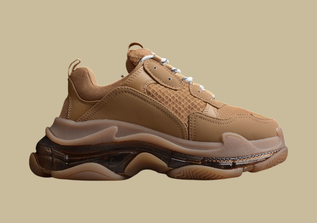 Balenciaga Triple S Khaki – Voluminöser Street-Style in Erdtönen
