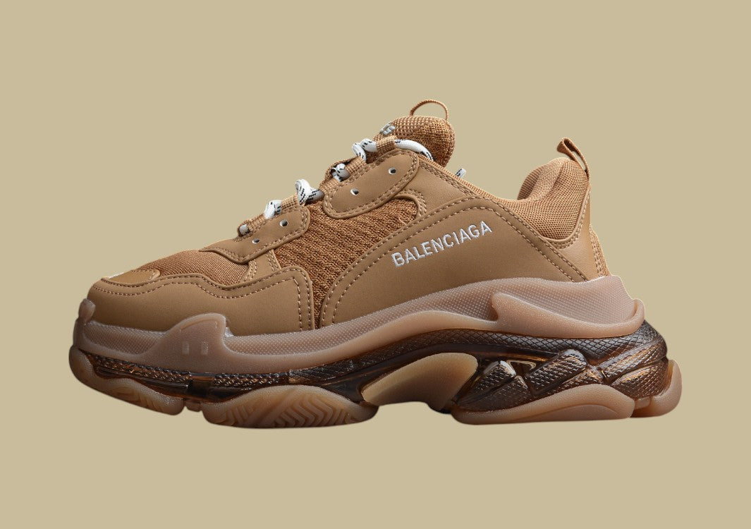 Balenciaga Triple S Khaki – Voluminöser Street-Style in Erdtönen