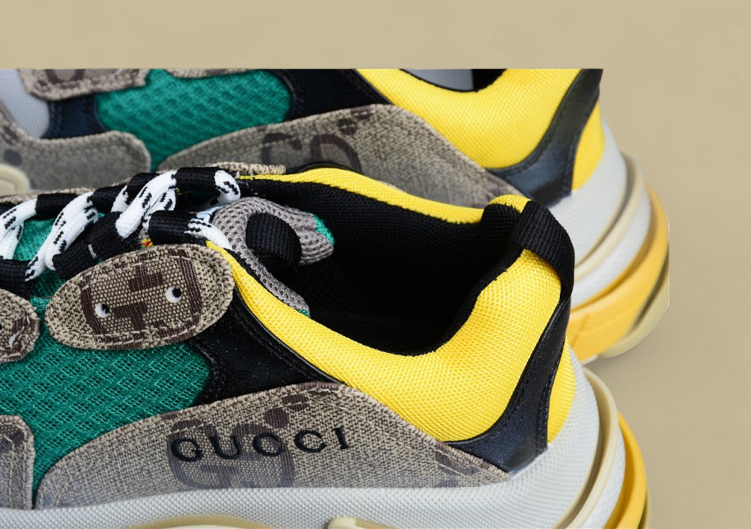 Balenciaga Triple S Patchwork Cloth Retro Dad Shoes