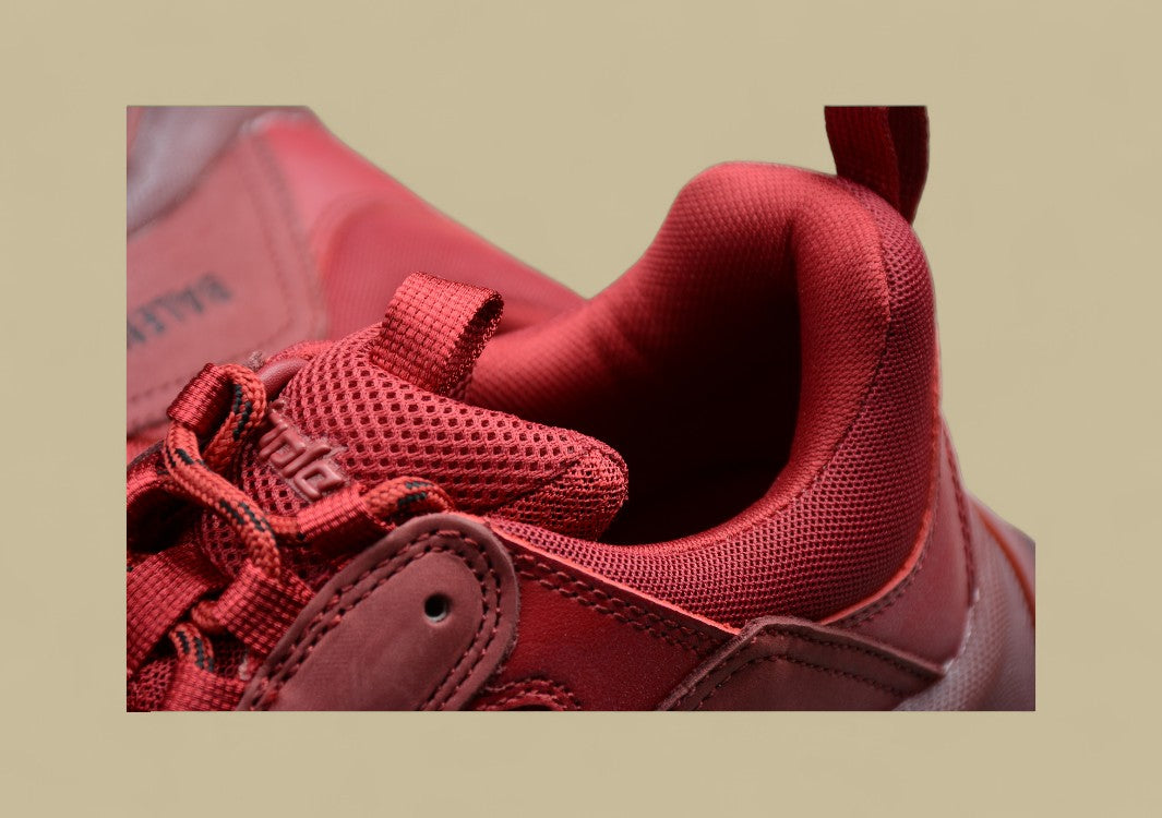 Balenciaga Triple S Rot Monochrome Stärke In Maximalem Volumen