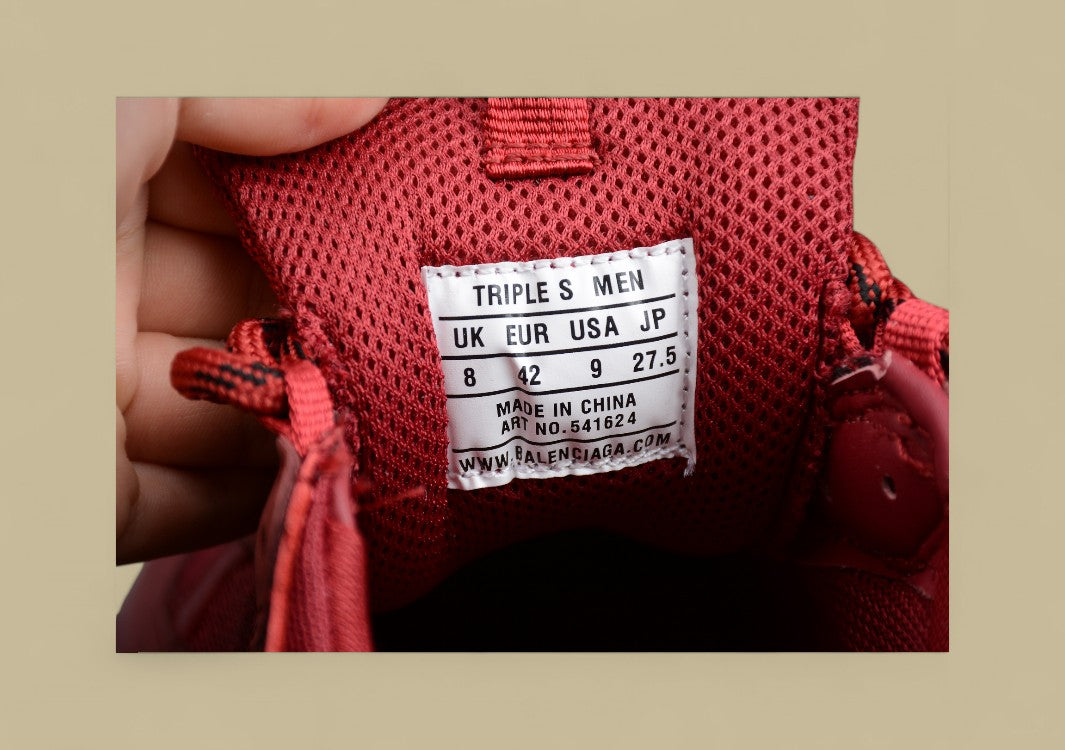 Balenciaga Triple S Rot Monochrome Stärke In Maximalem Volumen