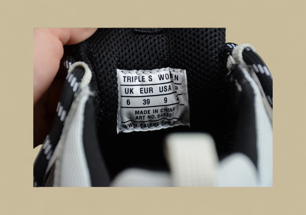 Balenciaga Triple S Silber Beige Schwarz