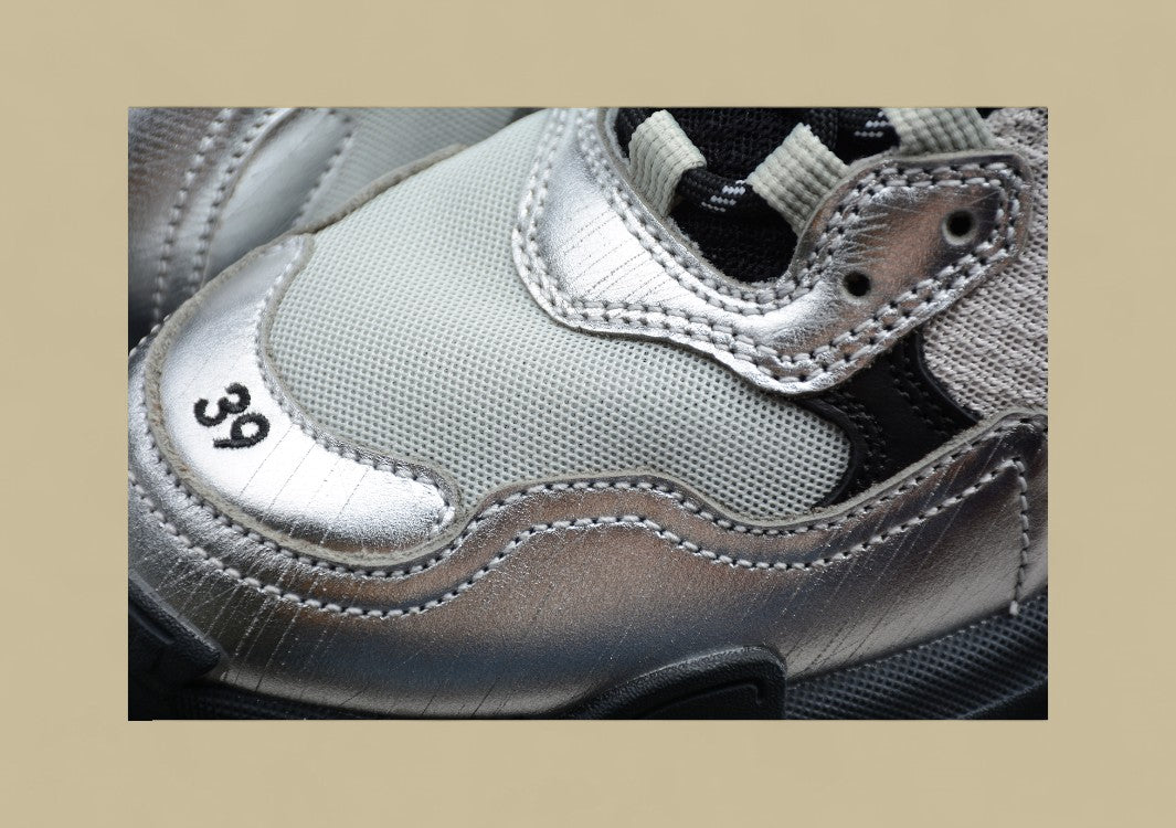 Balenciaga Triple S Silber Beige Schwarz