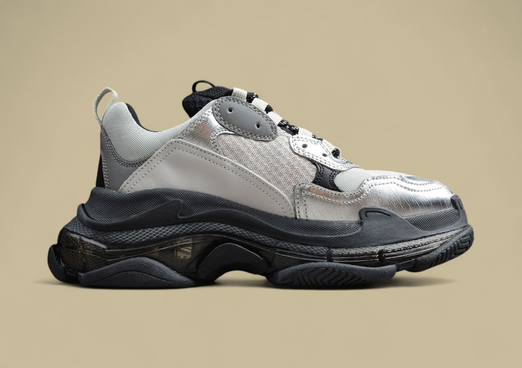 Balenciaga Triple S Silber Beige Schwarz