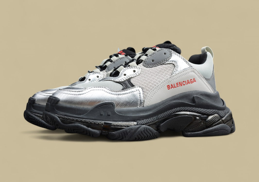 Balenciaga Triple S Silber Beige Schwarz