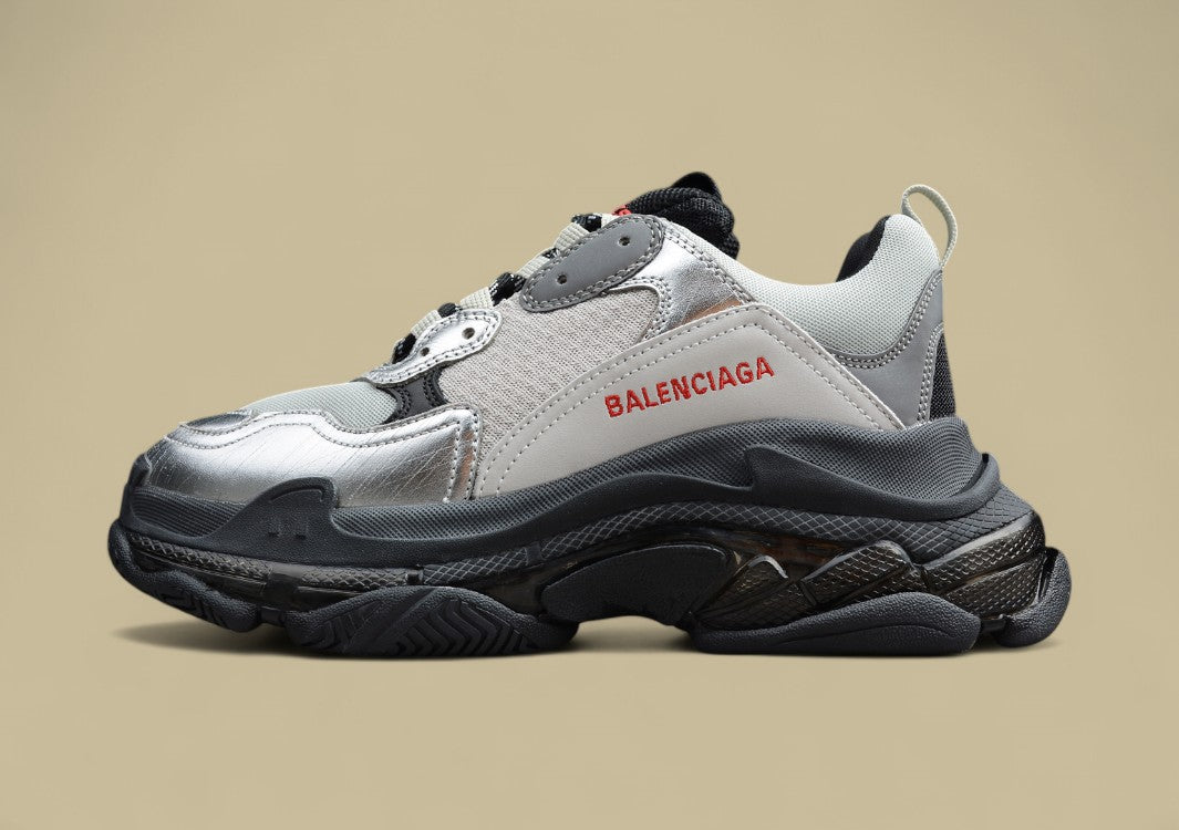 Balenciaga Triple S Silber Beige Schwarz