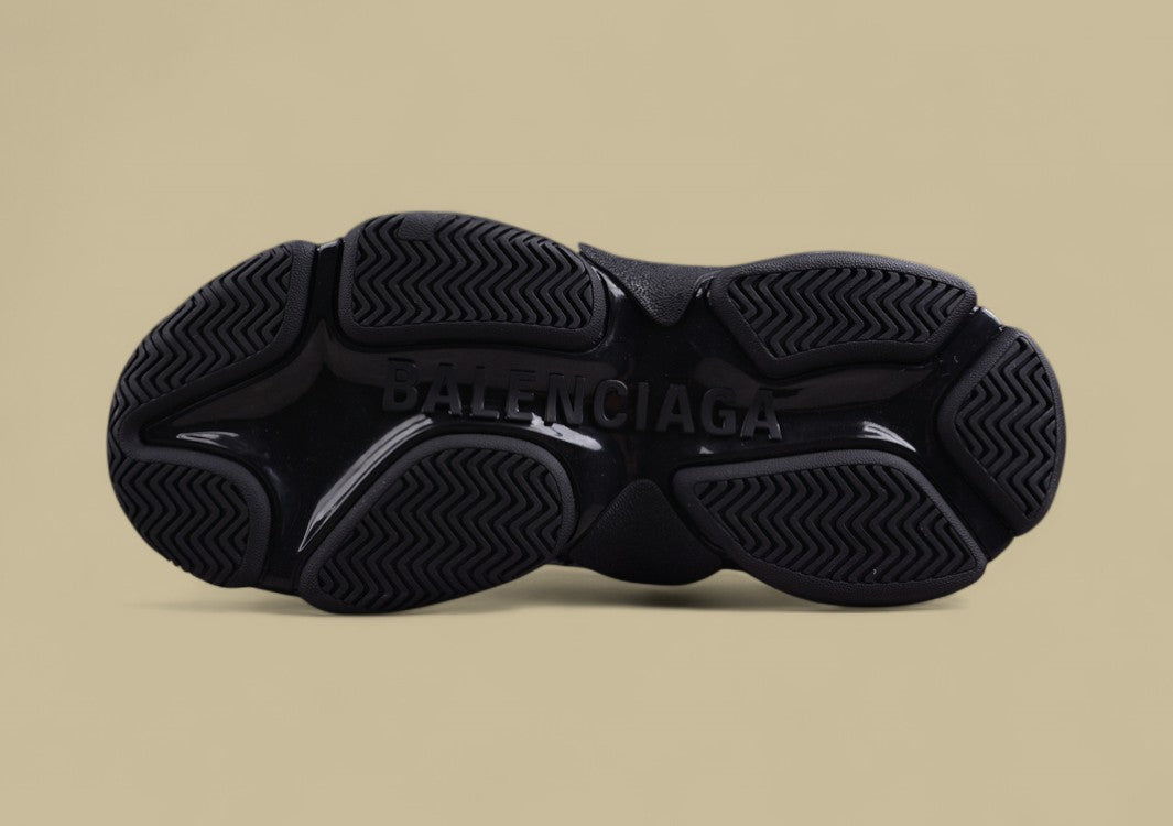 Balenciaga Triple S Sneaker – Black with Graffiti Logo