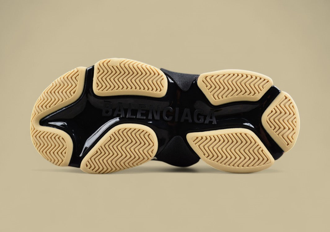 Balenciaga Triple S Sneaker in Black, White & Red