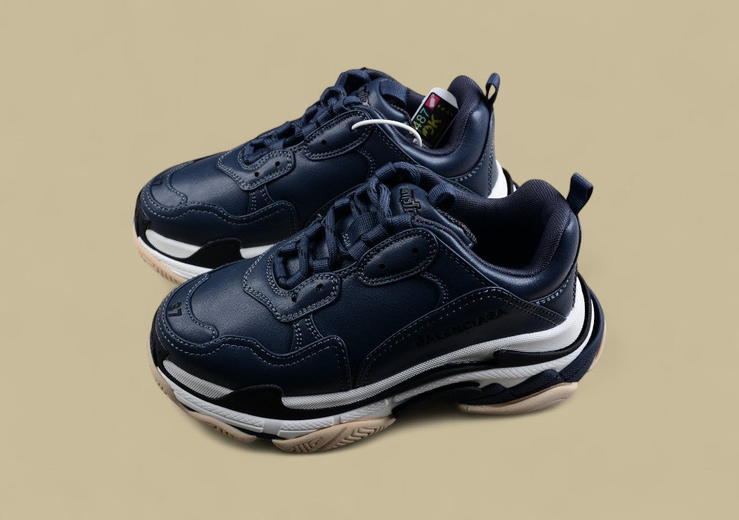 Balenciaga Triple S Sneaker in Navy