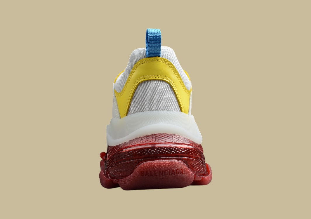 Balenciaga Triple S Weiß-Rot Multicolor