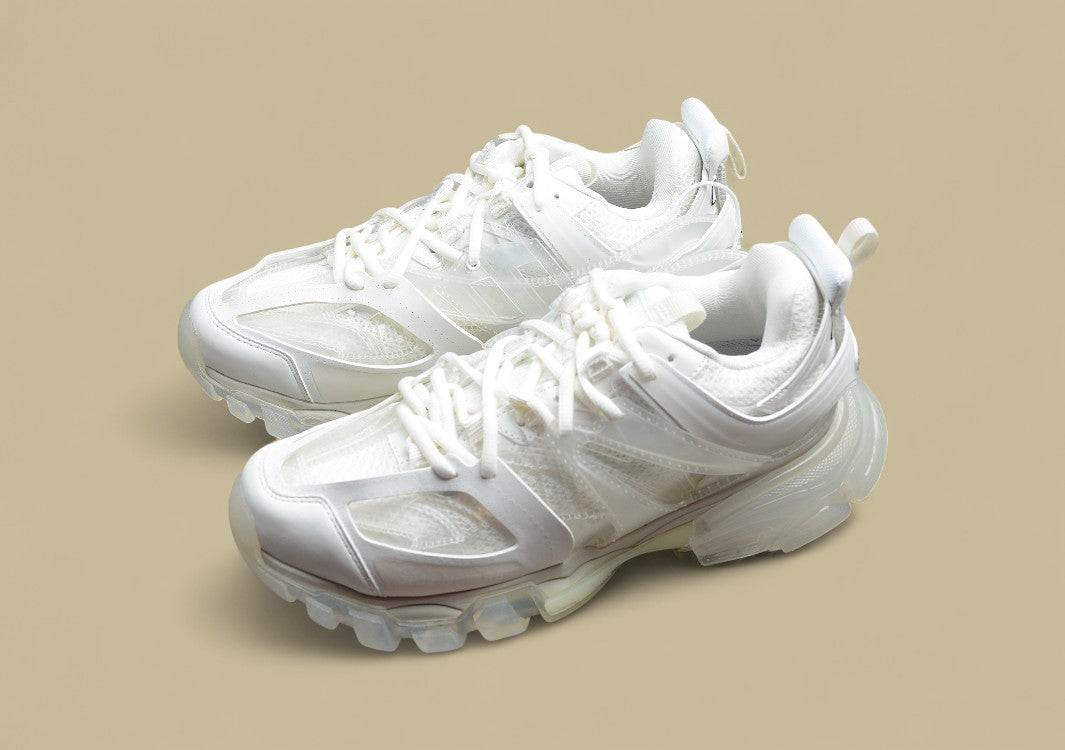 Balenciaga Triple White Translucent Tech Runner Sneaker