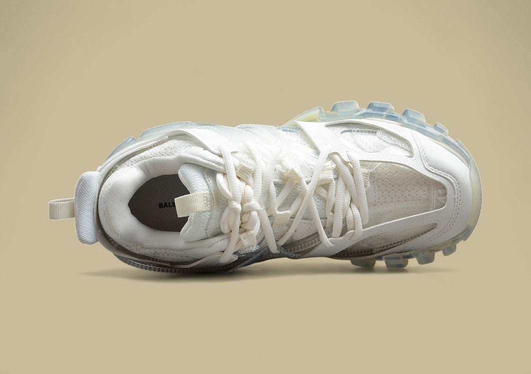 Balenciaga Triple White Translucent Tech Runner Sneaker