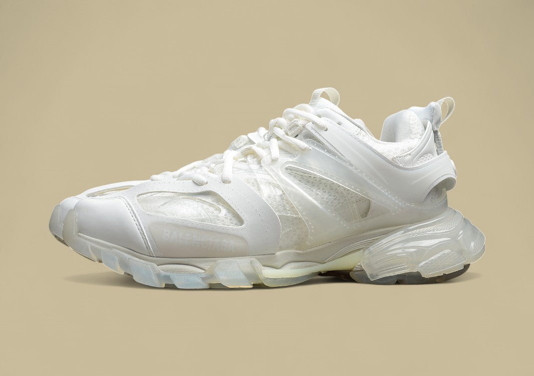 Balenciaga Triple White Translucent Tech Runner Sneaker