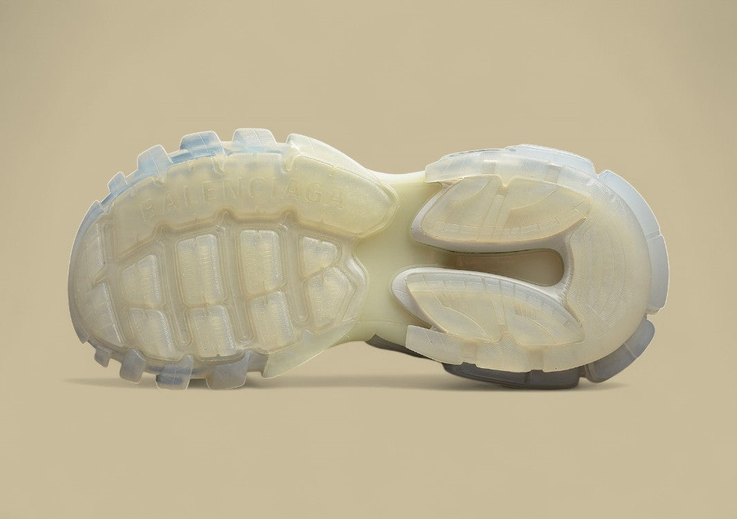 Balenciaga Triple White Translucent Tech Runner Sneaker
