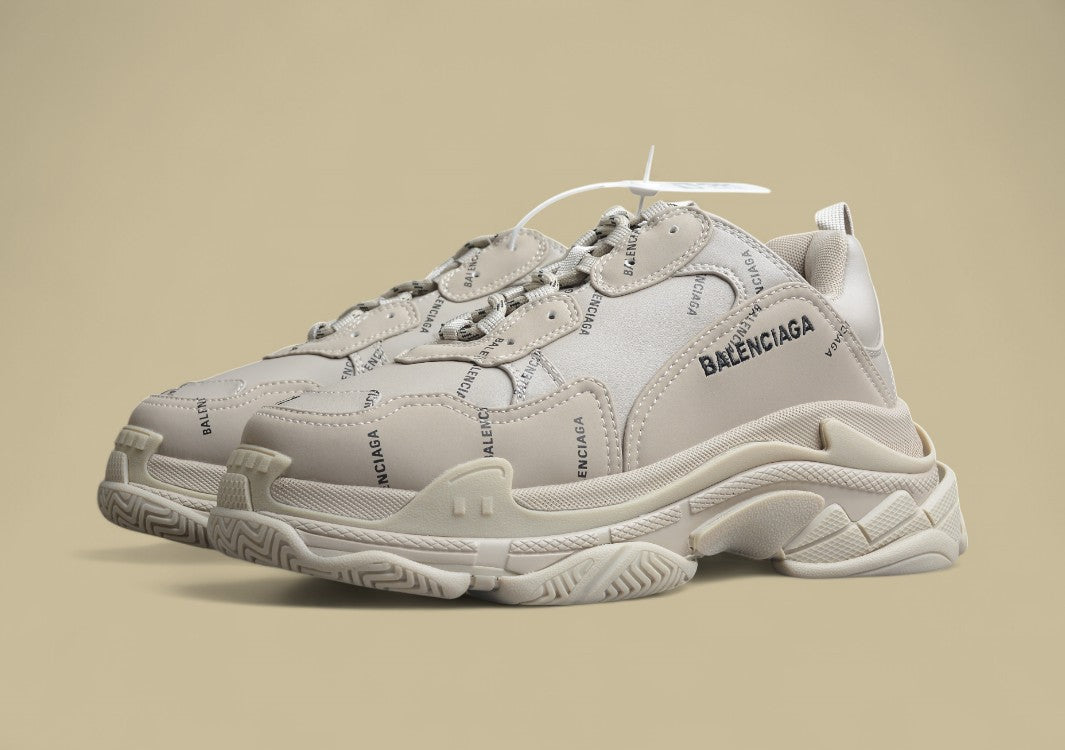 Balenciaga Tripls-S 1.0 Retro Daddy Shoes Khaki Gray