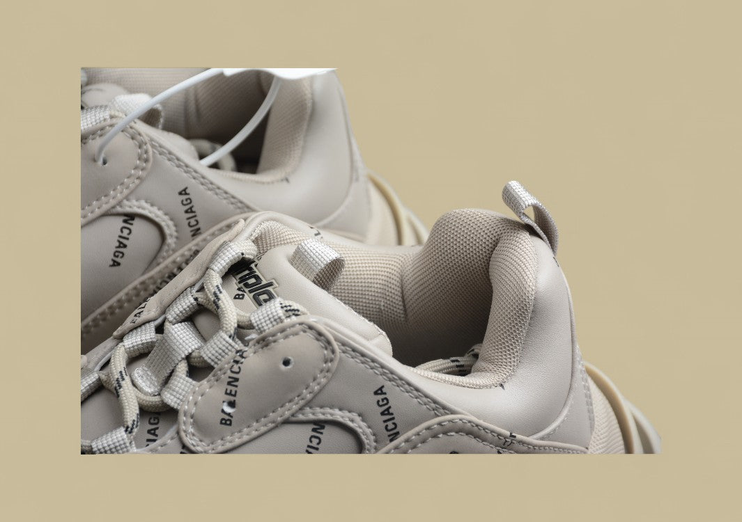 Balenciaga Tripls-S 1.0 Retro Daddy Shoes Khaki Gray