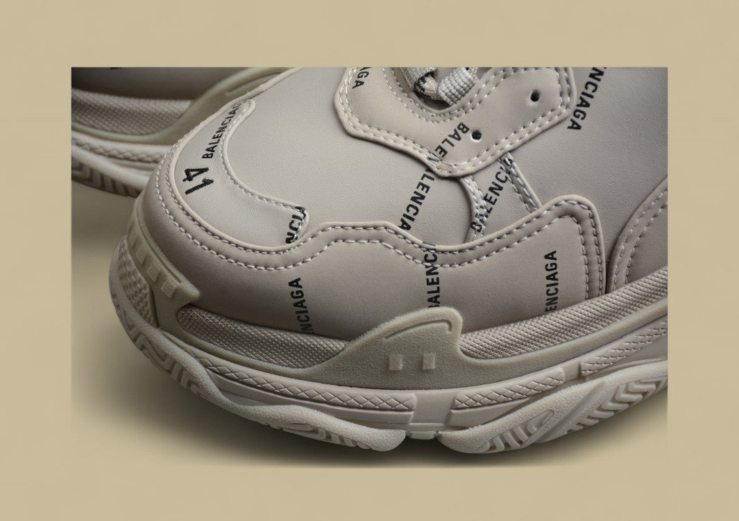 Balenciaga Tripls-S 1.0 Retro Daddy Shoes Khaki Gray