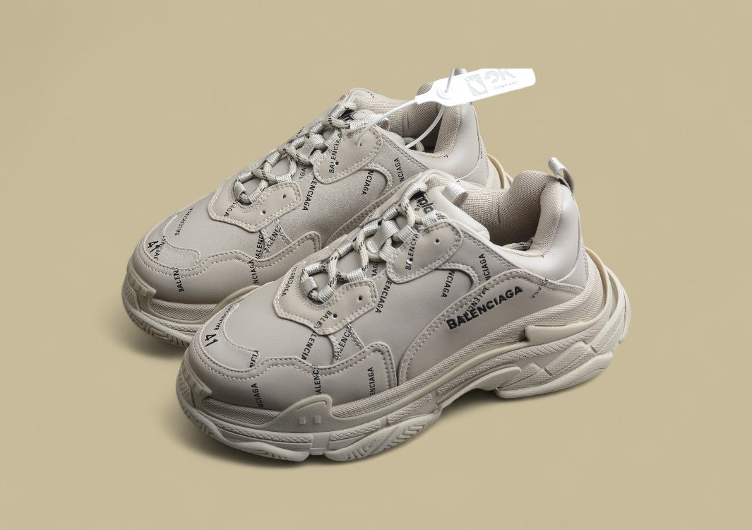 Balenciaga Tripls-S 1.0 Retro Daddy Shoes Khaki Gray