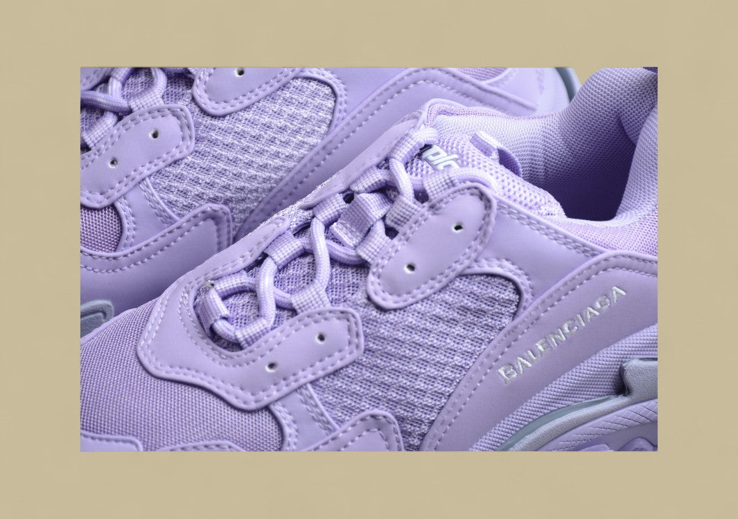 Balenciaga Tripls-S 1.0 Retro Daddy Shoes Taro Purple