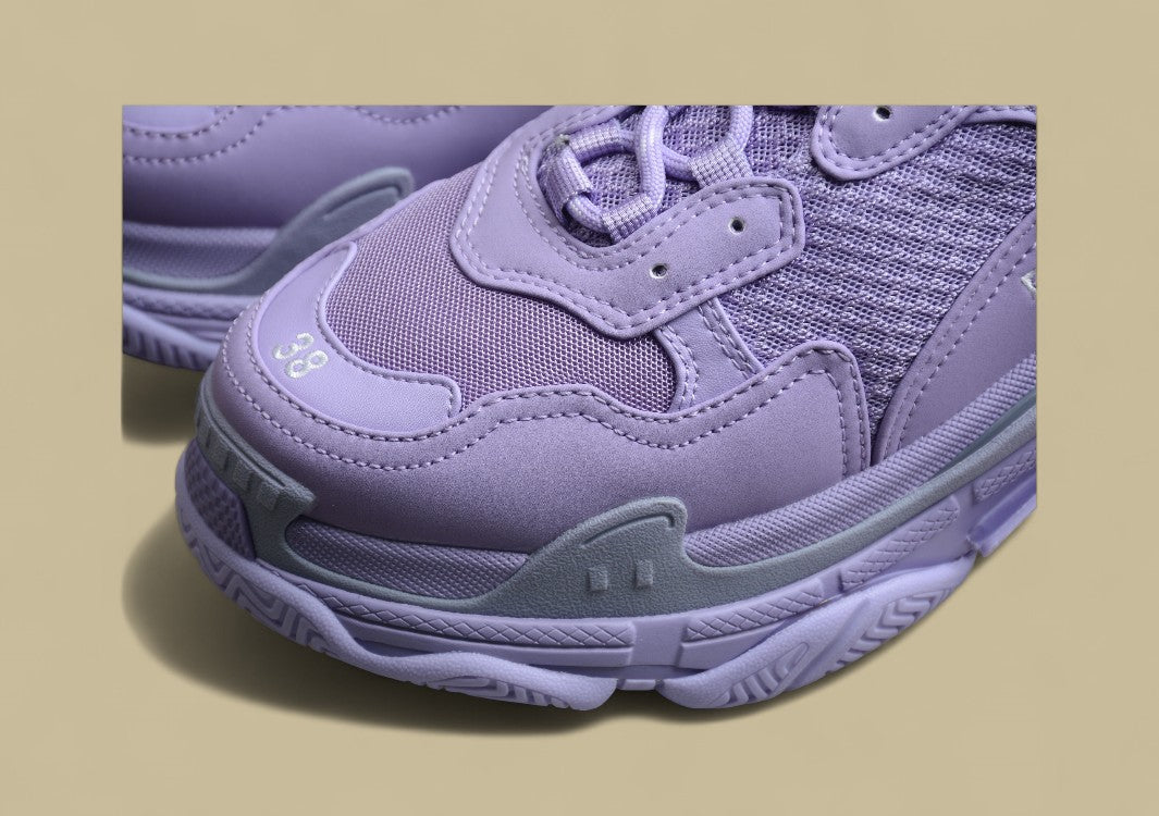 Balenciaga Tripls-S 1.0 Retro Daddy Shoes Taro Purple