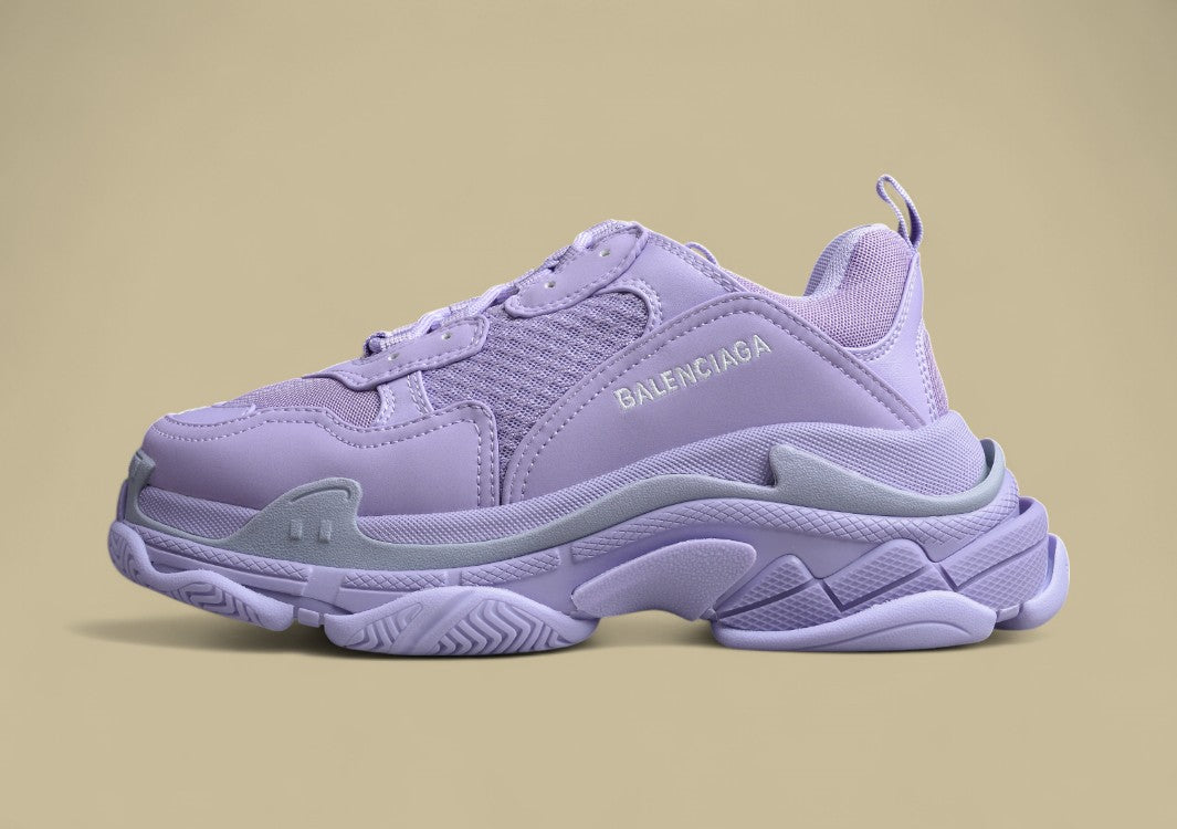 Balenciaga Tripls-S 1.0 Retro Daddy Shoes Taro Purple