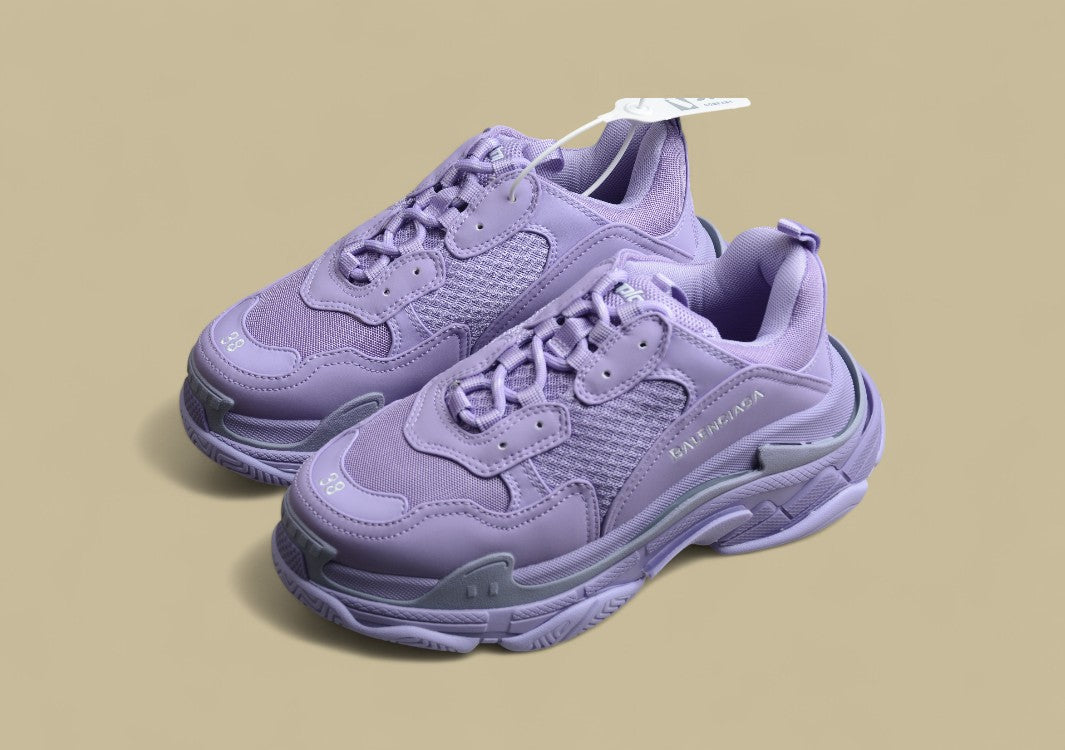 Balenciaga Tripls-S 1.0 Retro Daddy Shoes Taro Purple