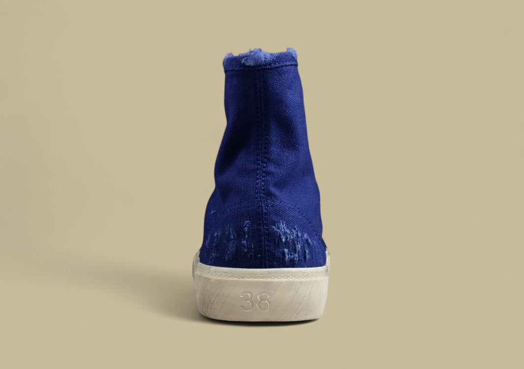 Balenciaga Vulc Destr Parisian Family Retro Distressed Low-top Canvas Shoes