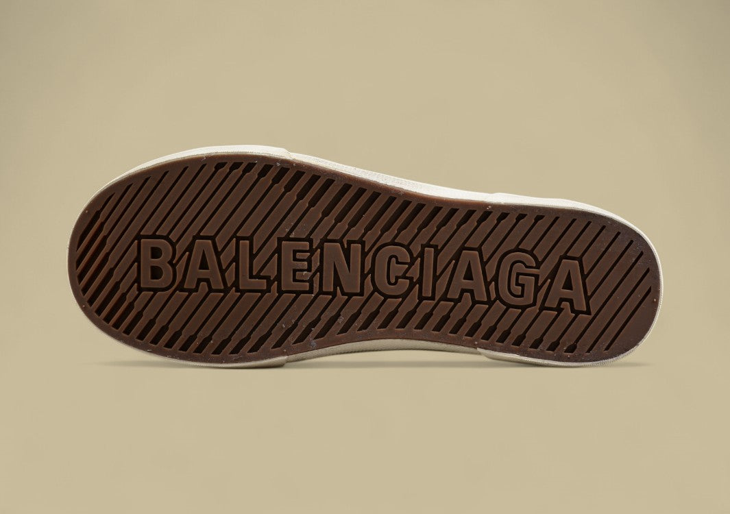 Balenciaga Vulc Destr Parisian Family Retro Distressed Low-top Canvas Shoes