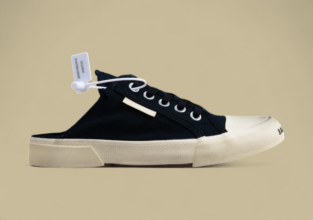 Balenciaga Vulc Destr Parisian Family Retro Distressed Low-top Canvas Slip-on