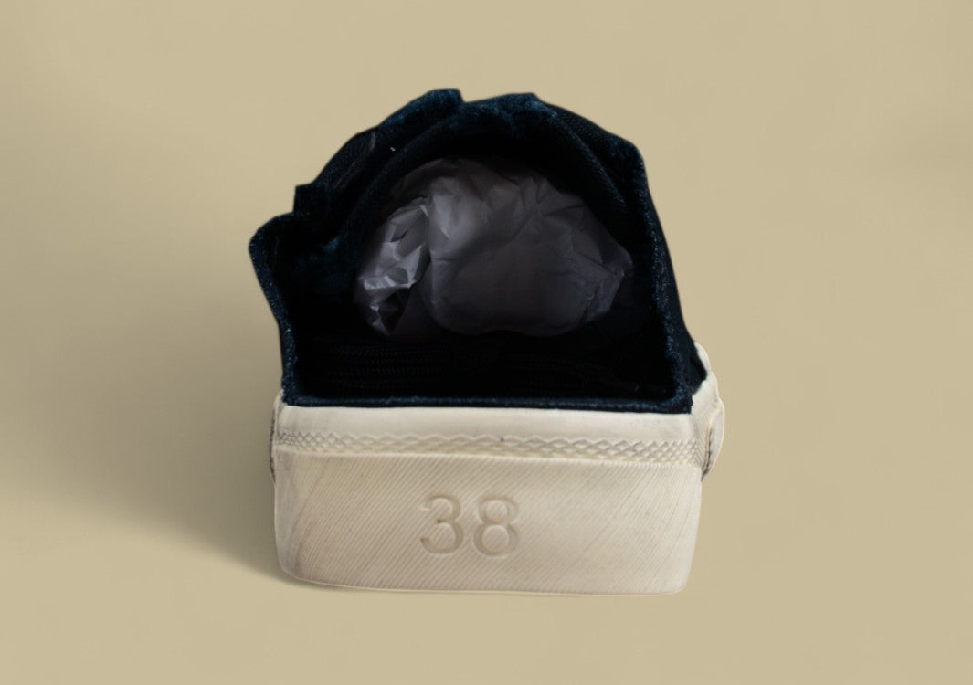 Balenciaga Vulc Destr Parisian Family Retro Distressed Low-top Canvas Slip-on