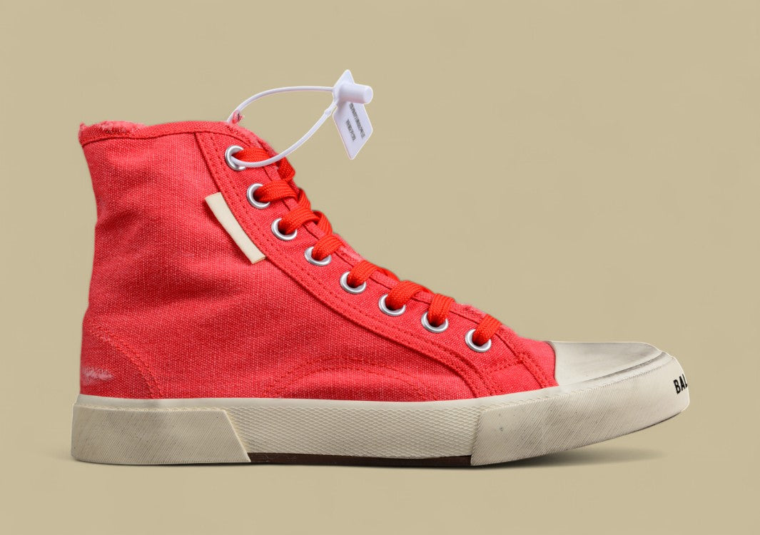 Balenciaga Vulc Destr Paris High-Top Sneaker