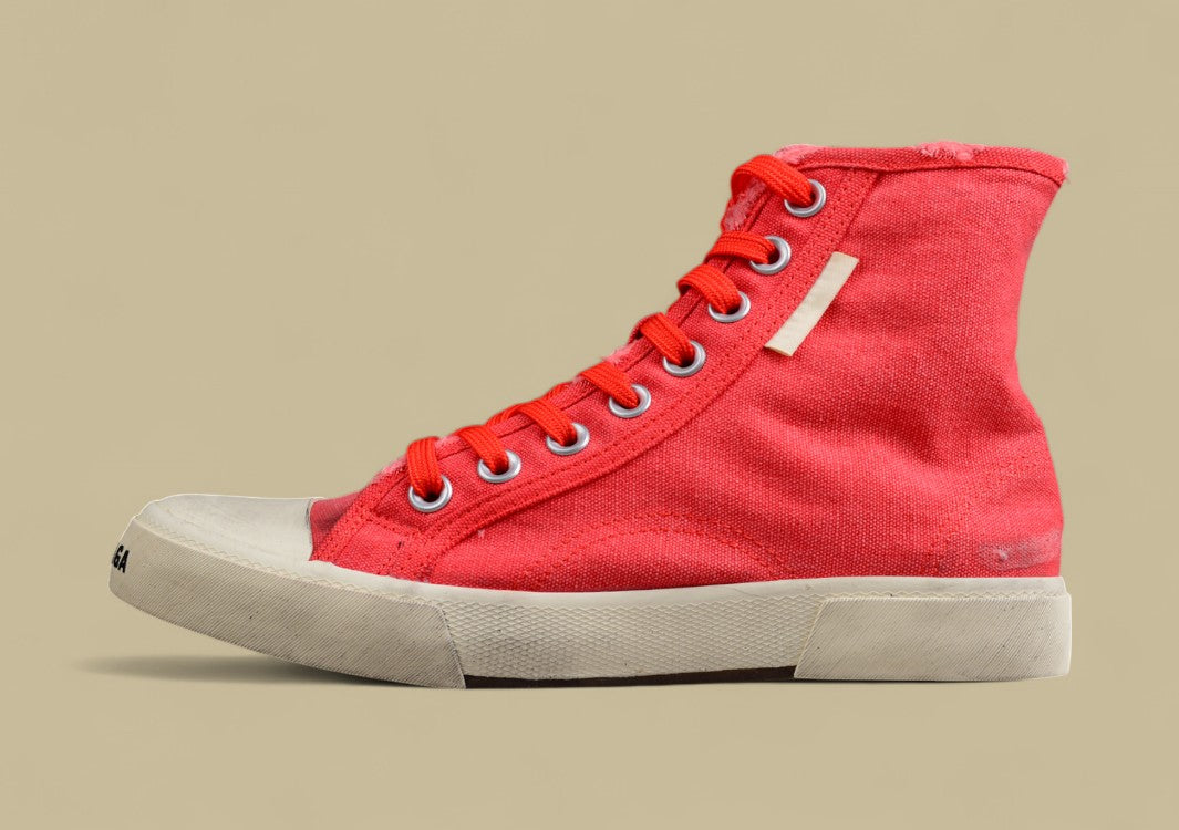 Balenciaga Vulc Destr Paris High-Top Sneaker